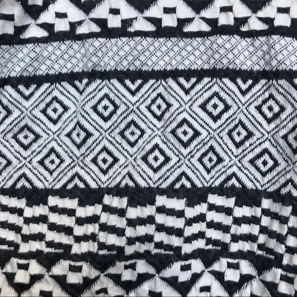 H&M Black & White Aztec Long Sleeve Open Cardigan - Picture 3 of 5